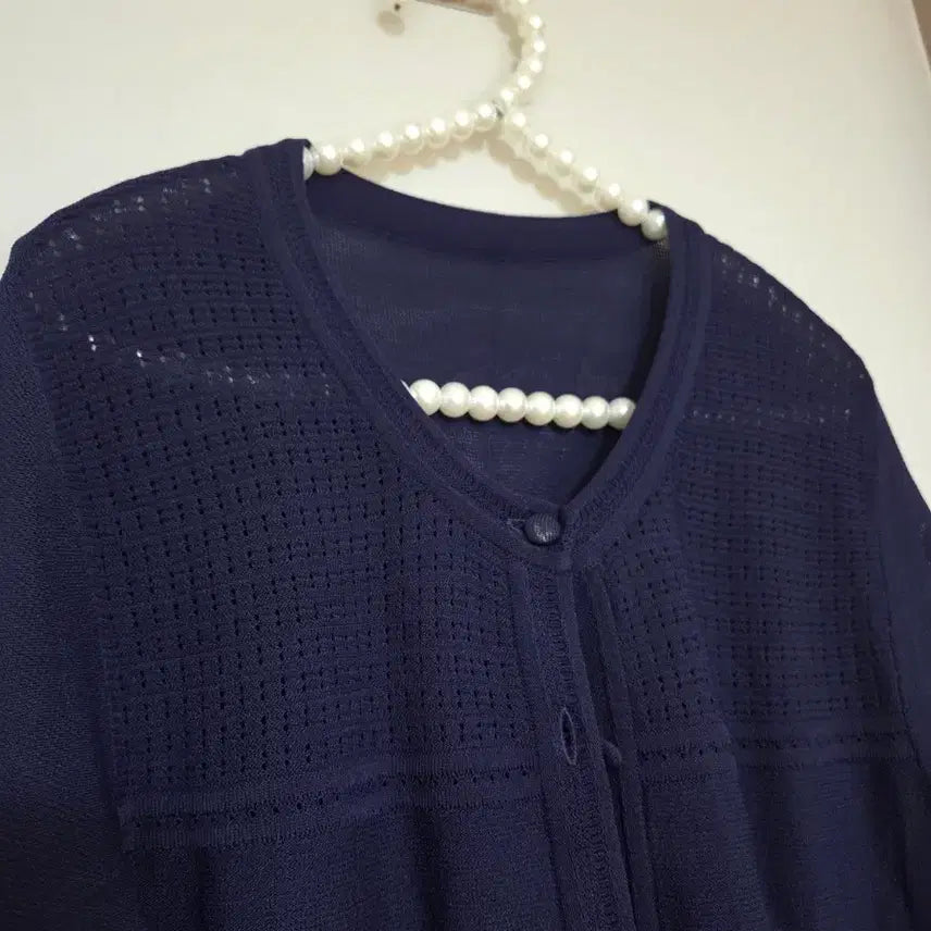 [SOLD OUT] 90)여름 네이비 니트 가디건 66사이즈