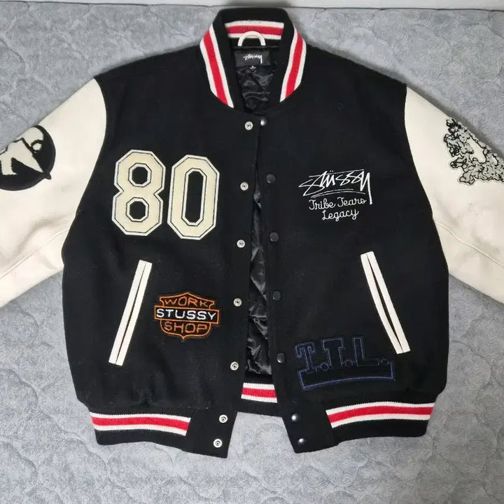 [BUNJANG] Stussy x Our Legacy Varsity Jacket / 스투시 아워레가시 데님티어스 바시티 s사이즈