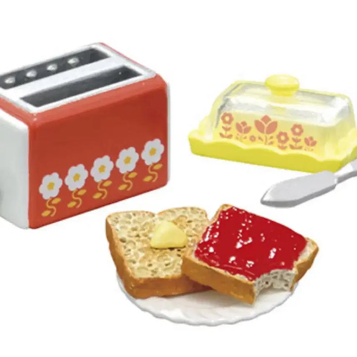 [BUNJANG] Re-Ment Showa Retro Nostalgic Snack Time Toast Set / 리멘트 쇼와레트로 그리운 간식시간 식완 7번 토스트