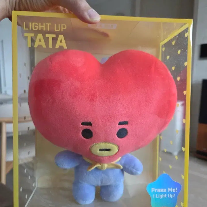 [BUNJANG] BT21 TATA Light-Up Doll / BT21 TATA 라이트업 인형 새상품