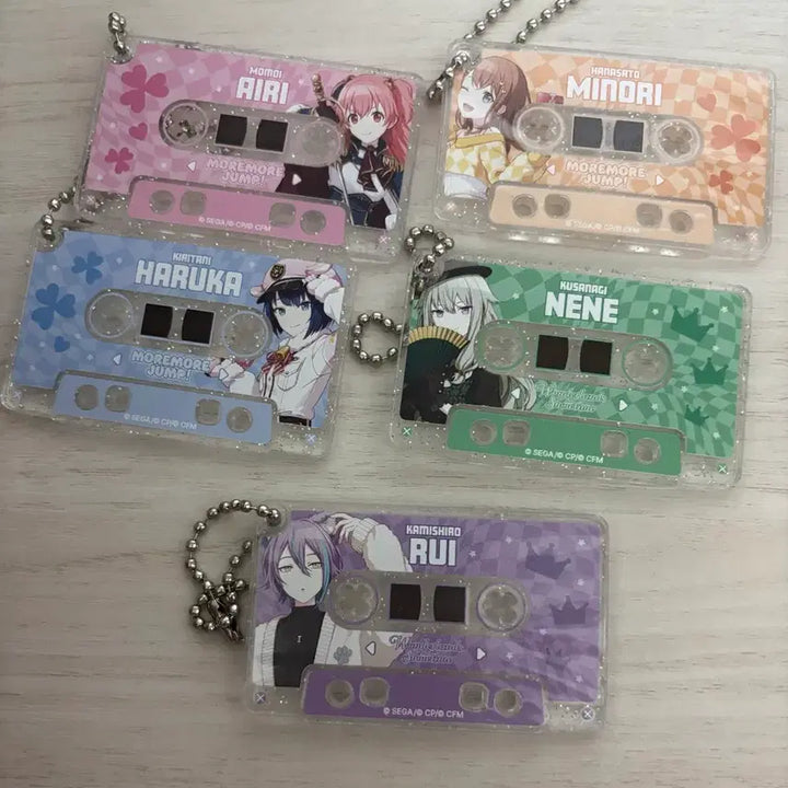 [BUNJANG] Project Sekai Popup Minori Haruka Airi Nene Cassette Tape Keyring / 프로젝트세카이 팝업 카세트테이프 키링 미노리 하루카 네네