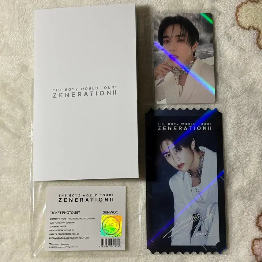 [BUNJANG] The Boyz Sunwoo Gen 2 Phototicket Set / 더보이즈 선우 제너2 포토티켓 세트
