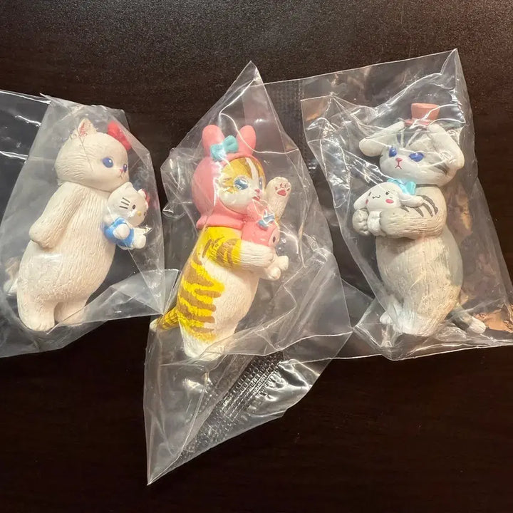 [BUNJANG] Mof Sand Sanrio Characters Cat Figure Set (Hello Kitty, Cinnamoroll, My Melody) - Bundle Set, Sealed / 모프샌드 산리오 캐릭터 고양이 피규어 3종[일괄/미개봉]