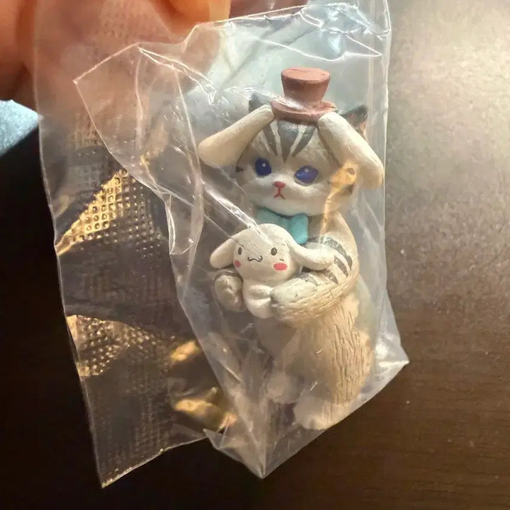 [BUNJANG] Mof Sand Sanrio Characters Cat Figure Set (Hello Kitty, Cinnamoroll, My Melody) - Bundle Set, Sealed / 모프샌드 산리오 캐릭터 고양이 피규어 3종[일괄/미개봉]