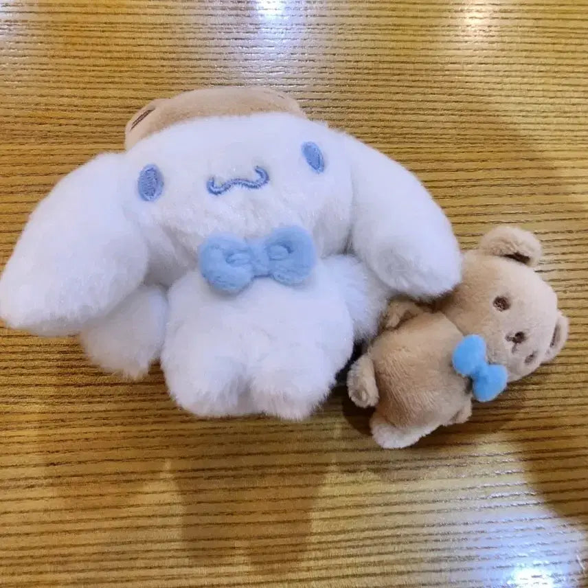 [BUNJANG] Sanrio Cinnamoroll Teddy Bear Doll Set / 산리오 시나모롤 곰돌이 인형 세트