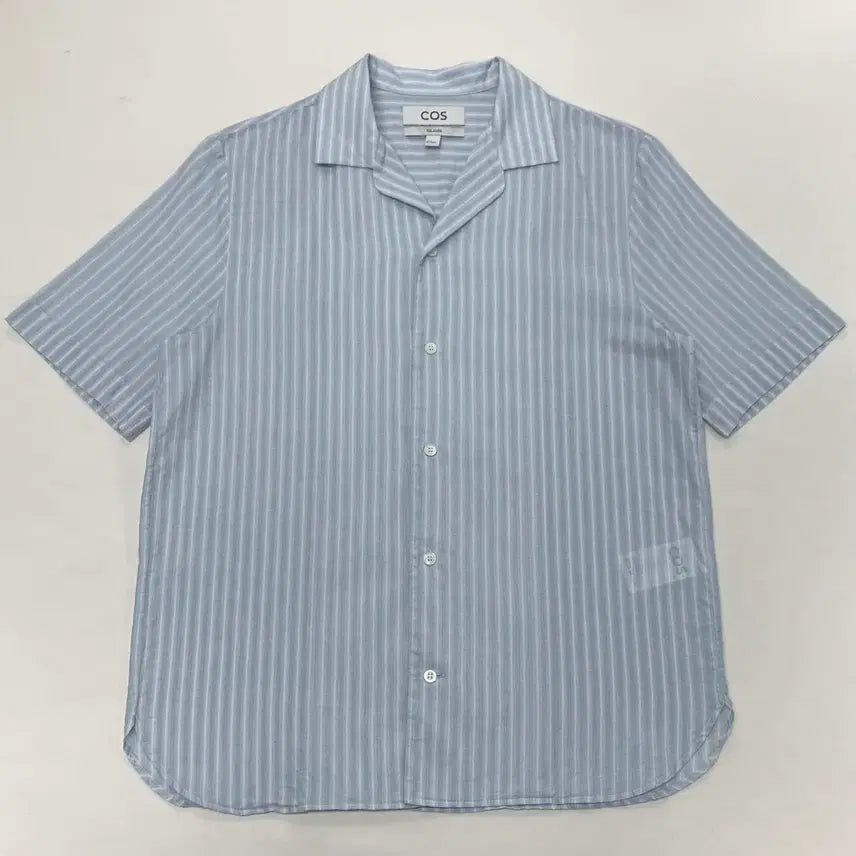 [BUNJANG] COS Striped Short Sleeve Shirt (S) / COS 코스 스트라이프 반팔 셔츠 (S)
