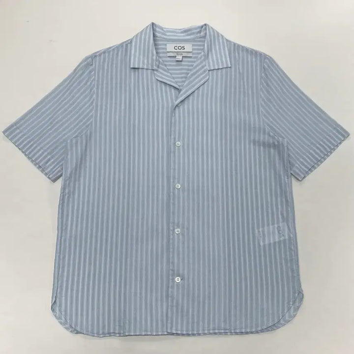 [BUNJANG] COS Striped Short Sleeve Shirt (S) / COS 코스 스트라이프 반팔 셔츠 (S)