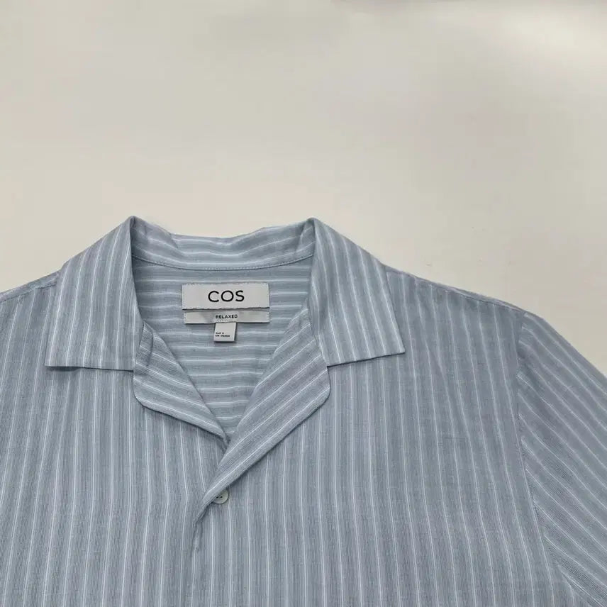 [BUNJANG] COS Striped Short Sleeve Shirt (S) / COS 코스 스트라이프 반팔 셔츠 (S)