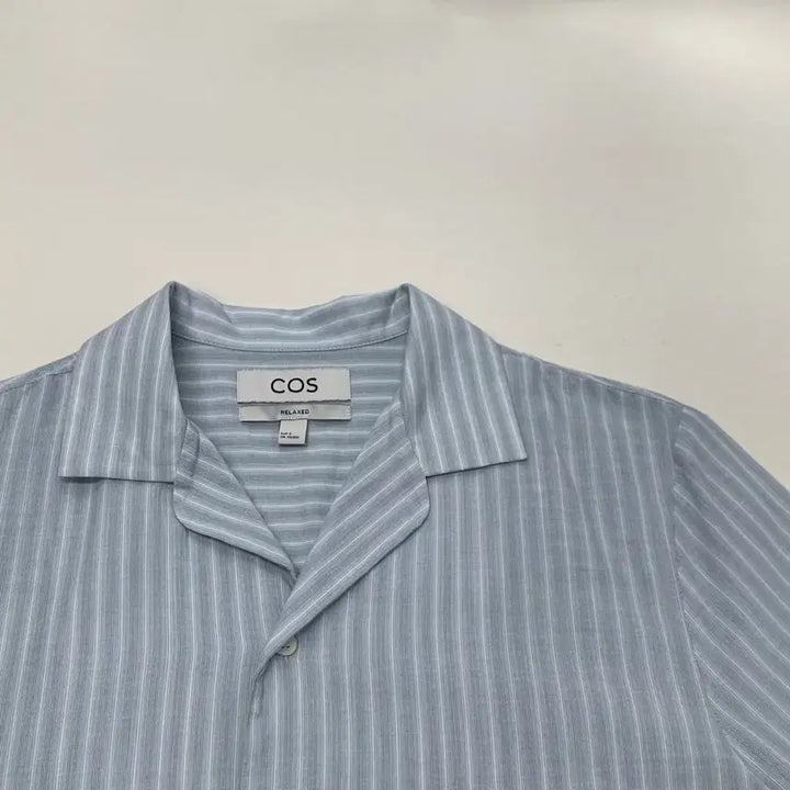 [BUNJANG] COS Striped Short Sleeve Shirt (S) / COS 코스 스트라이프 반팔 셔츠 (S)