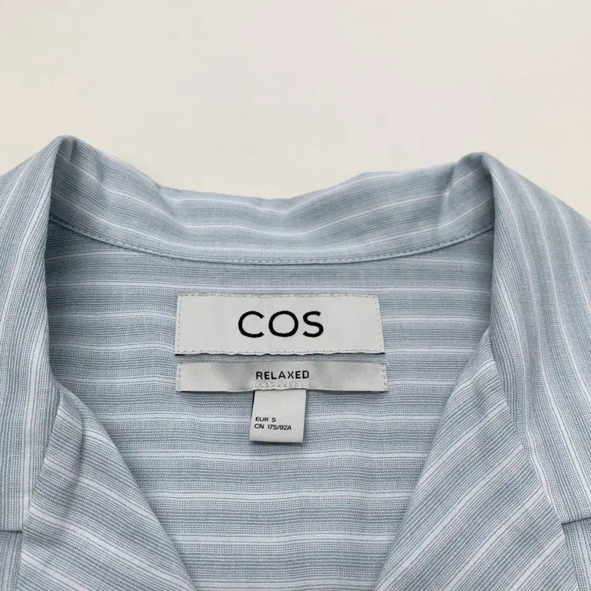 [BUNJANG] COS Striped Short Sleeve Shirt (S) / COS 코스 스트라이프 반팔 셔츠 (S)