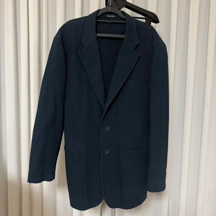 [BUNJANG] Henry Cotton Navy Cotton Blazer / 헨리코튼 네이비 코튼 블레이저 110