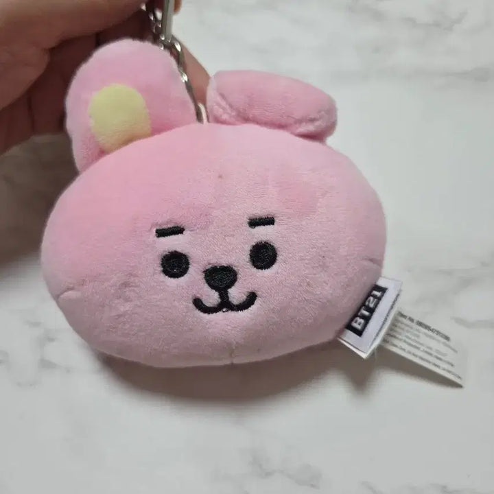 [BUNJANG] BT21 COOKY Pink Keychain Doll / BT21 COOKY 키링 인형 핑크색