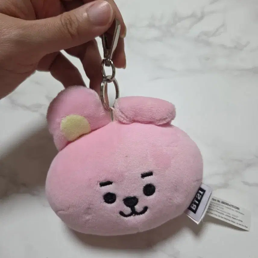 [BUNJANG] BT21 COOKY Pink Keychain Doll / BT21 COOKY 키링 인형 핑크색