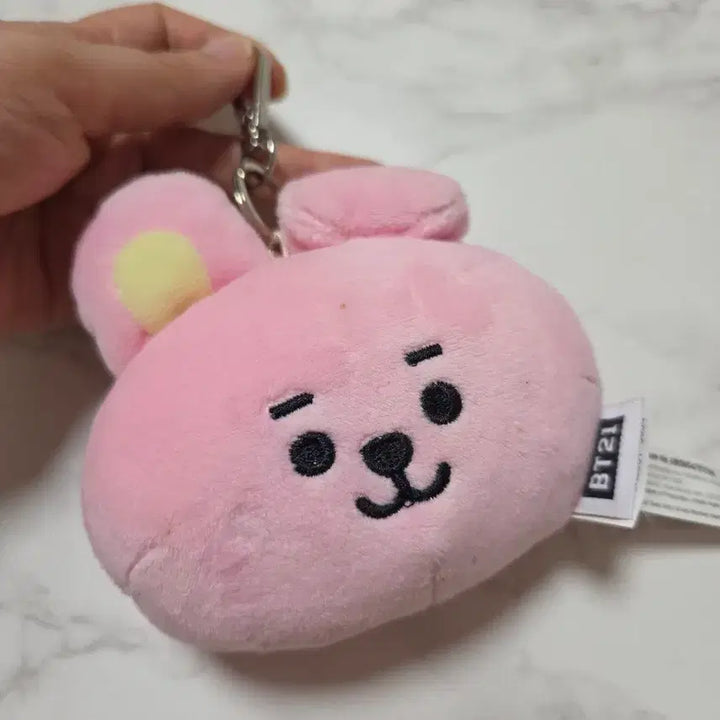 [BUNJANG] BT21 COOKY Pink Keychain Doll / BT21 COOKY 키링 인형 핑크색