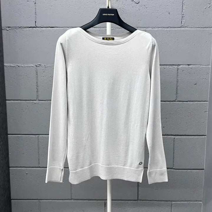 [SOLD OUT] AB2  / 로로피아나 캐시미어 그레이 절개 니트 38size