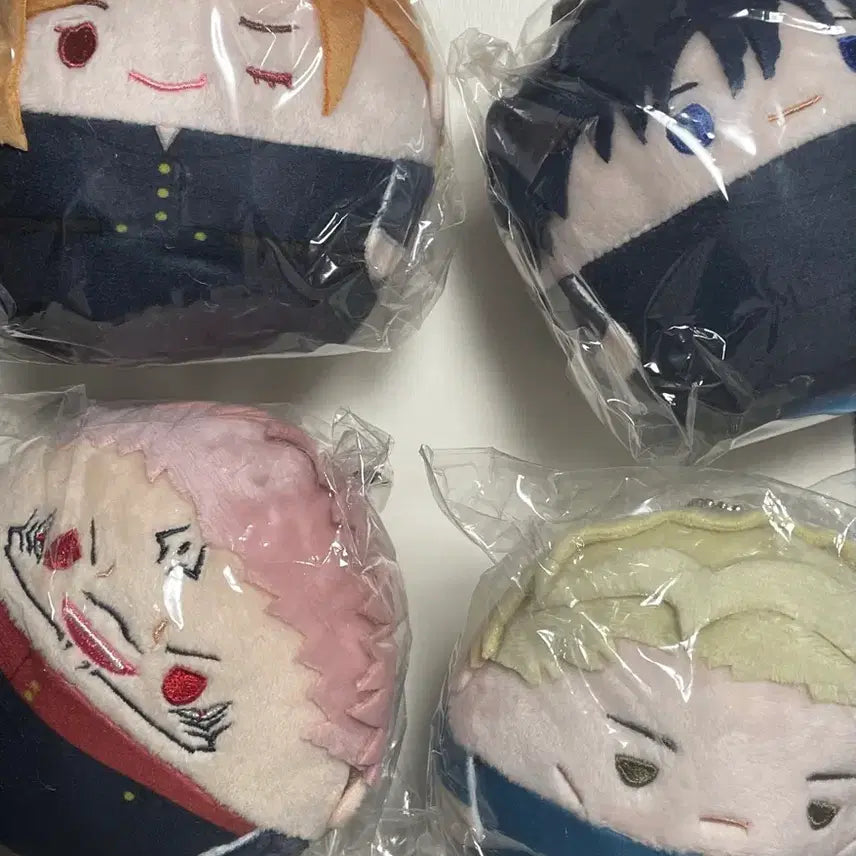 [BUNJANG] Jujutsu Kaisen Fuwa Kororin Series 5 Plush Bundle / 주술회전 후와코로링 후와 5탄 메구미 나나미 스쿠나 인형 누이 4종 일괄