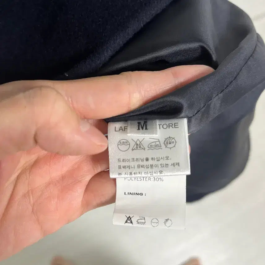 [BUNJANG] LafargeStore Balmacaan Coat Midnight Blue M / 라퍼지스토어 발마칸코트 네이비(미드나잇블루) m