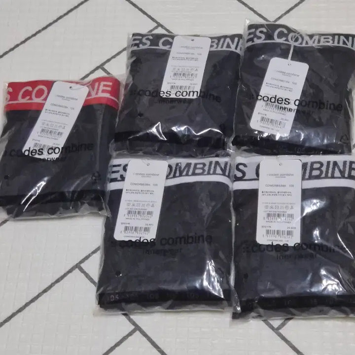 [BUNJANG] Codes Combine Long Drawers Bundle Set / 코데즈컴바인 롱 드로즈 105, 5장 일괄 판매