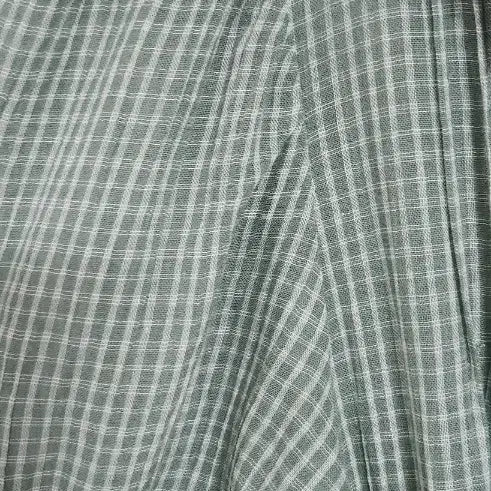 [BUNJANG] ahwe Green Check Long Dress / ahwe 그린 면 체크 카라 롱 원피스