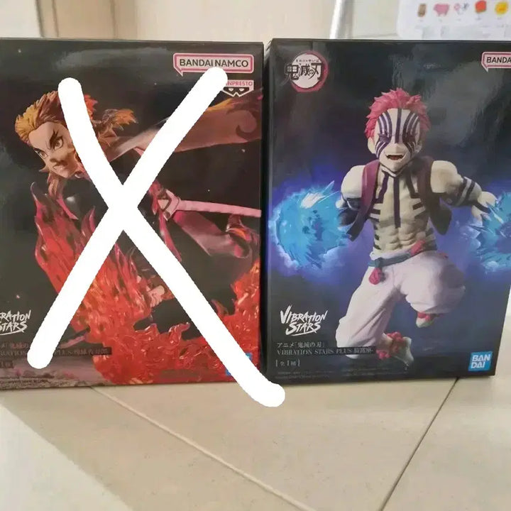 [BUNJANG] Banpresto Demon Slayer Rengoku &amp; Akaza Figure Bundle / 반프레스토 귀멸의칼날 아카자 피규어