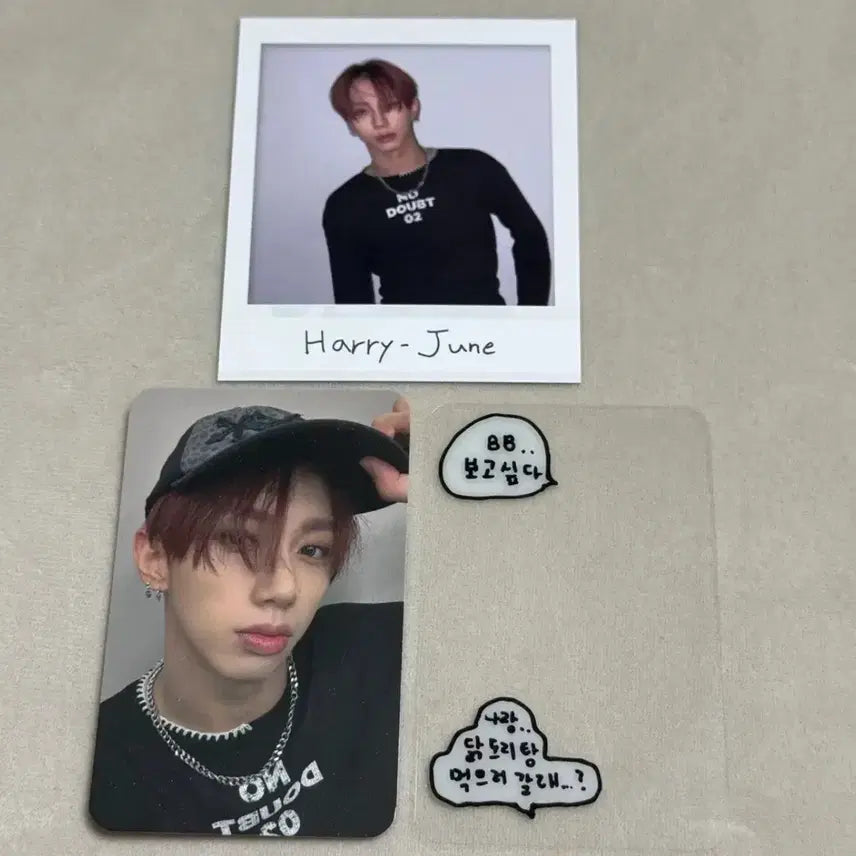 [BUNJANG] DKB Harry-June Emotion Photocard Bundle Set / 다크비 해리준 이모션 앨포 포카 + 투명포카 + 짭폴라 포카 3장 일괄