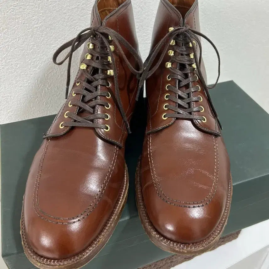 [BUNJANG] Alden Indy Boots Brogueshop Bespoke 10.5D / [10.5D] 알든 브로그샵 별주 인디부츠
