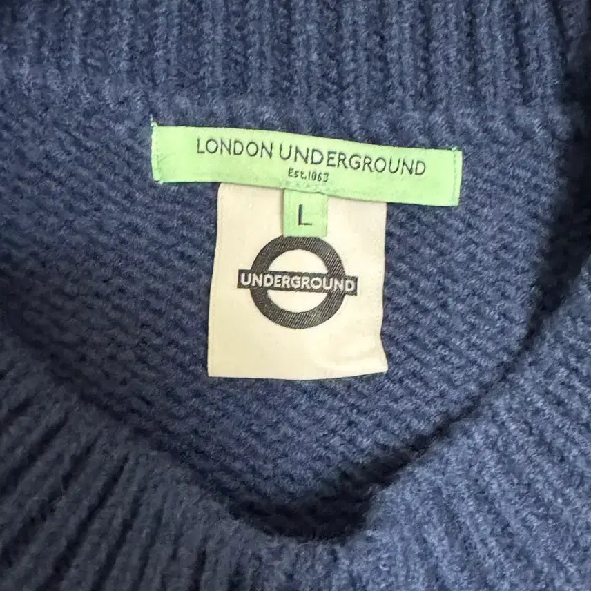 [BUNJANG] London Underground Knit Sweater L / 런던 언더그라운드 니트 L