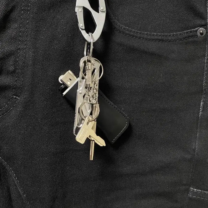 [BUNJANG] Lighter Case Keychain with Carabiner / 라이터 케이스 키링