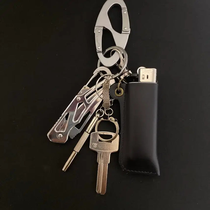 [BUNJANG] Lighter Case Keychain with Carabiner / 라이터 케이스 키링