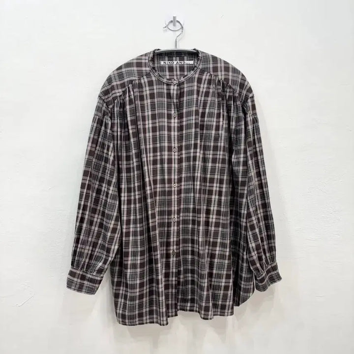 [BUNJANG] Niko and... Vintage Check Shirt Brown / 니코앤드 niko and... 빈티지 체크 셔츠 브라운