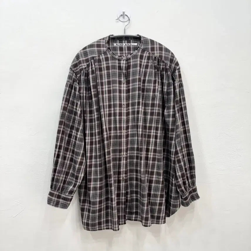 [BUNJANG] Niko and... Vintage Check Shirt Brown / 니코앤드 niko and... 빈티지 체크 셔츠 브라운