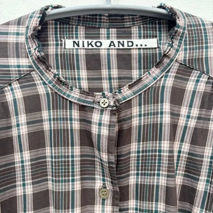 [BUNJANG] Niko and... Vintage Check Shirt Brown / 니코앤드 niko and... 빈티지 체크 셔츠 브라운