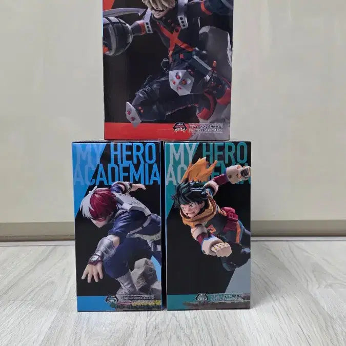 [SOLD OUT] 미개봉 새상품)나히아 피규어 3종 세트, 미도리야/토도로키/바쿠고 !정품