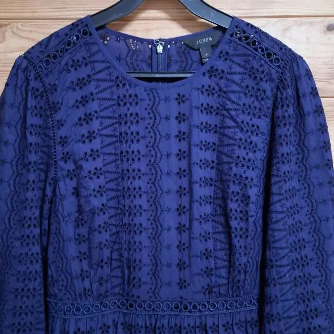 [BUNJANG] J. Crew Eyelet Dress Navy / J.CREW 펀칭 원피스