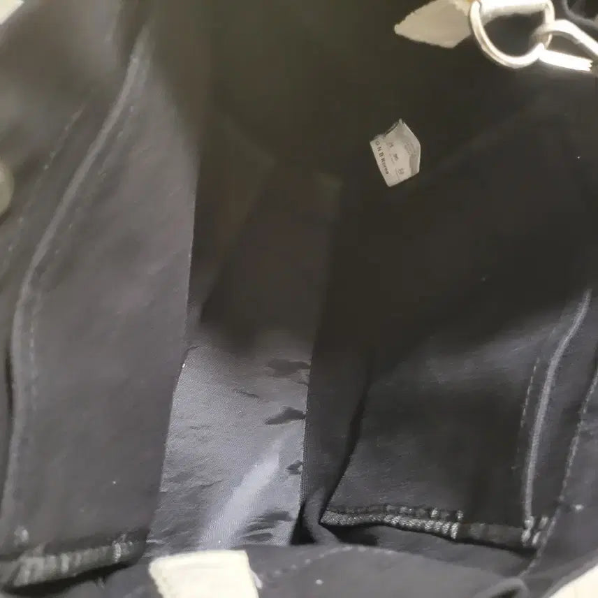 [BUNJANG] Giles &amp; Brooks Black Canvas Mini Tote Bag / Giles N Brooks 검정색 토트백