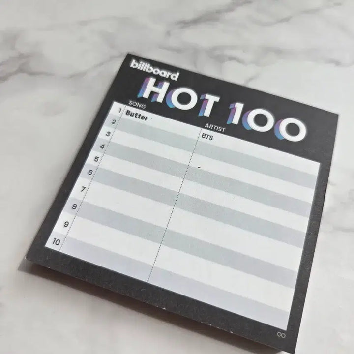 [BUNJANG] BTS Butter Billboard Hot 100 Commemorative Note / BTS 버터 빌보드 핫100 노트