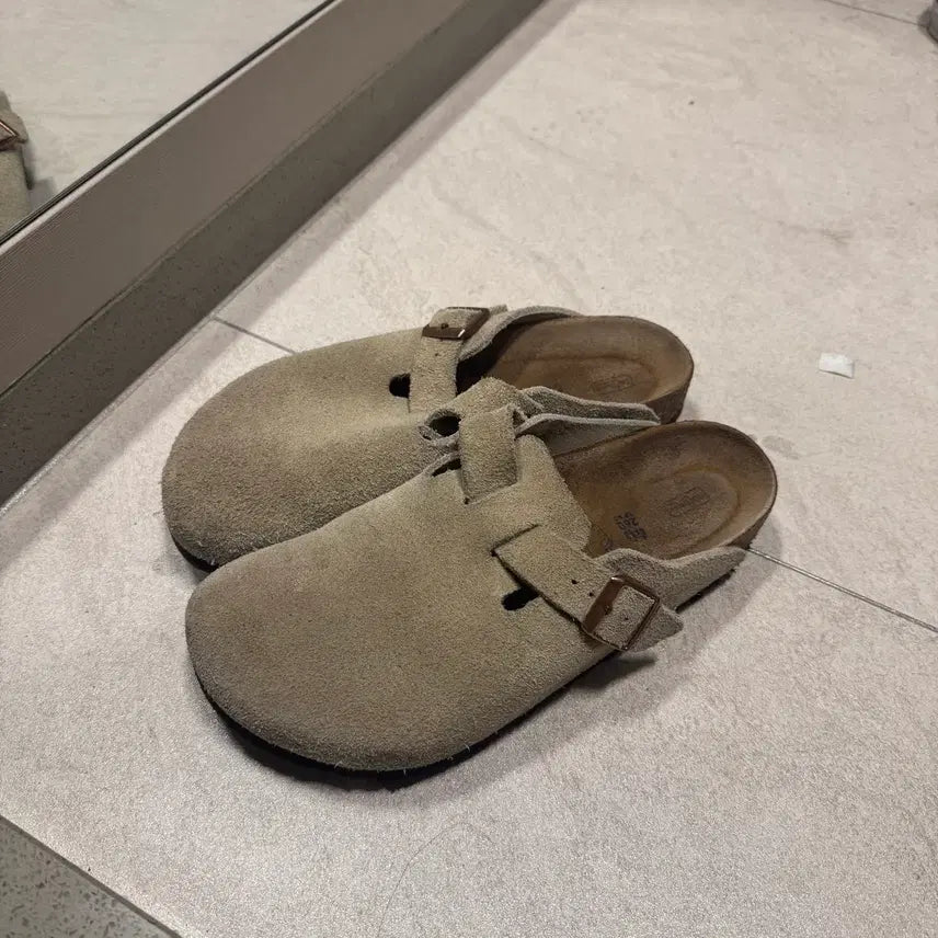 [BUNJANG] Birkenstock Boston Suede Taupe Size 40 / 버켄스탁 보스턴 타우페 260사이즈 판매합니다!