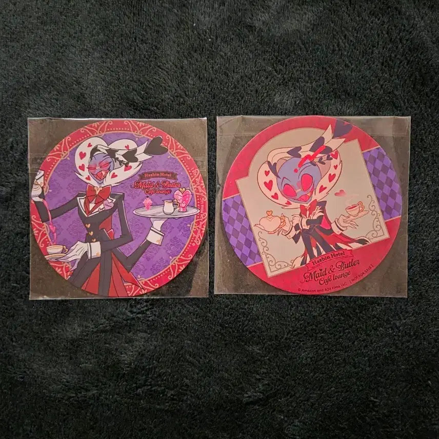 [BUNJANG] Hazbin Hotel Valentino Paper Coaster / 해즈빈 호텔 애니메이트 카페 콜라보 발렌티노 종이 코스터