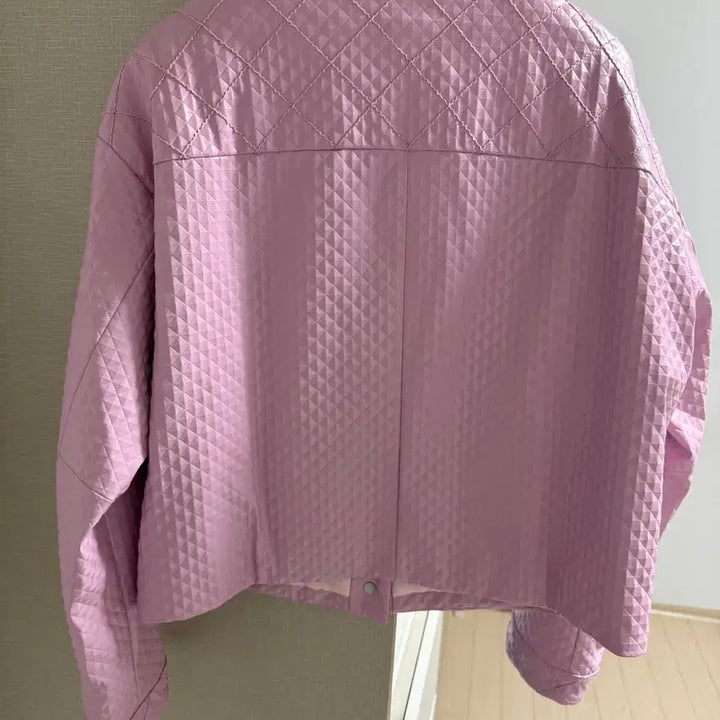 [BUNJANG] Hansome Time Quilted Leather Jacket / 한섬 타임 퀼팅 레더자켓