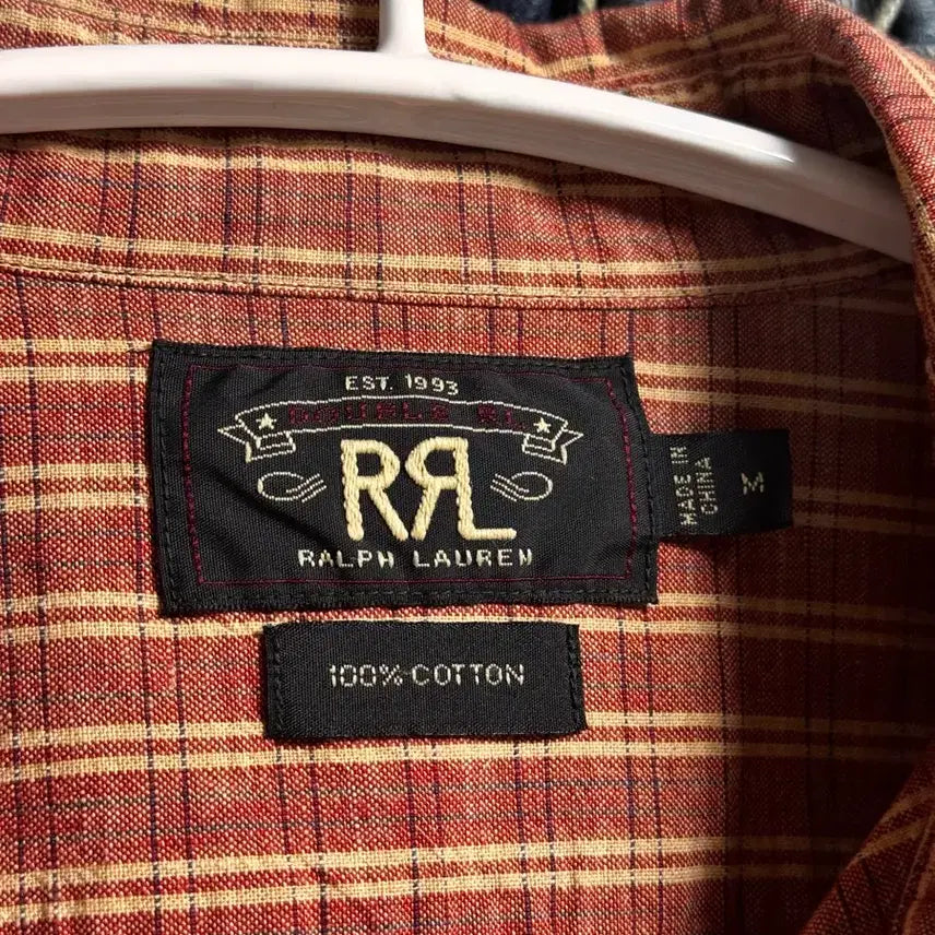 [BUNJANG] RRL Check Pocket Work Shirt / [M] RRL 체크 포켓 워크셔츠