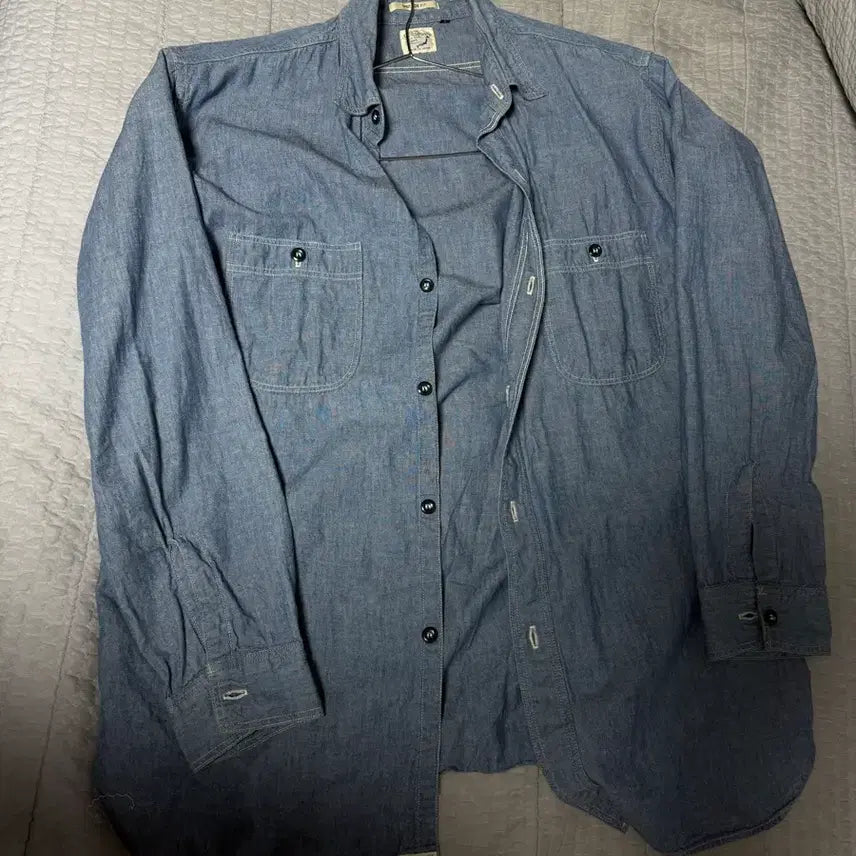 [BUNJANG] Orslow Chambray Work Shirt Vintage Fit / 오어슬로우 샴브레이 워크셔츠 빈티지핏 [3]