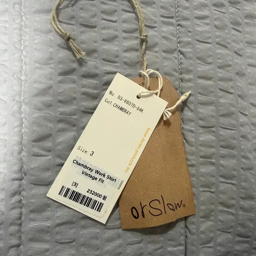 [BUNJANG] Orslow Chambray Work Shirt Vintage Fit / 오어슬로우 샴브레이 워크셔츠 빈티지핏 [3]