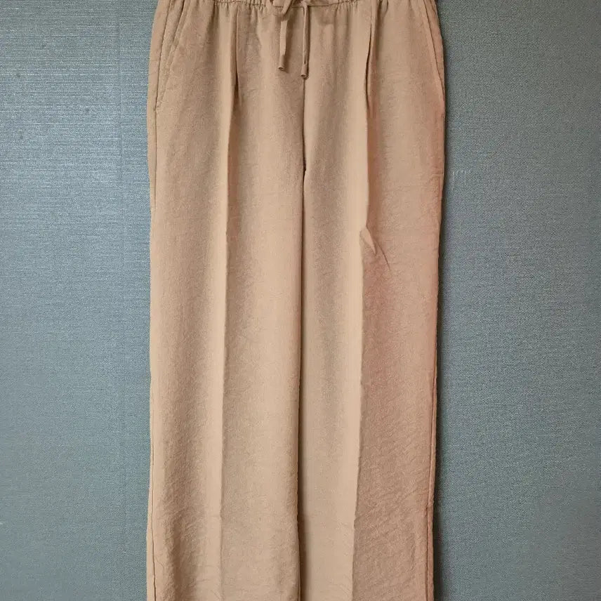 [BUNJANG] Beige Rayon Vest and Wide Pants Set / 인견 조끼+팬츠 셋업(새상품)66