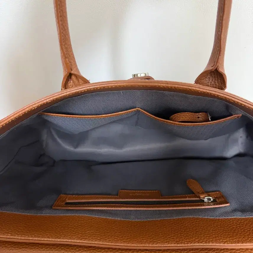 [BUNJANG] S.cuero Brown Leather Tote Bag / S.cuero 브라운 가죽 토트백