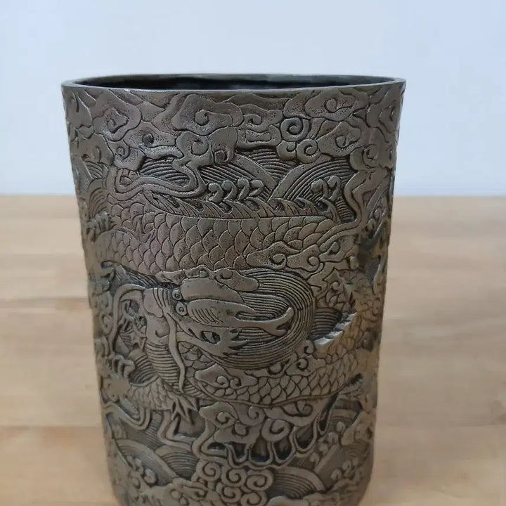 [BUNJANG] Antique White Copper Pencil Case / 백동 필통
