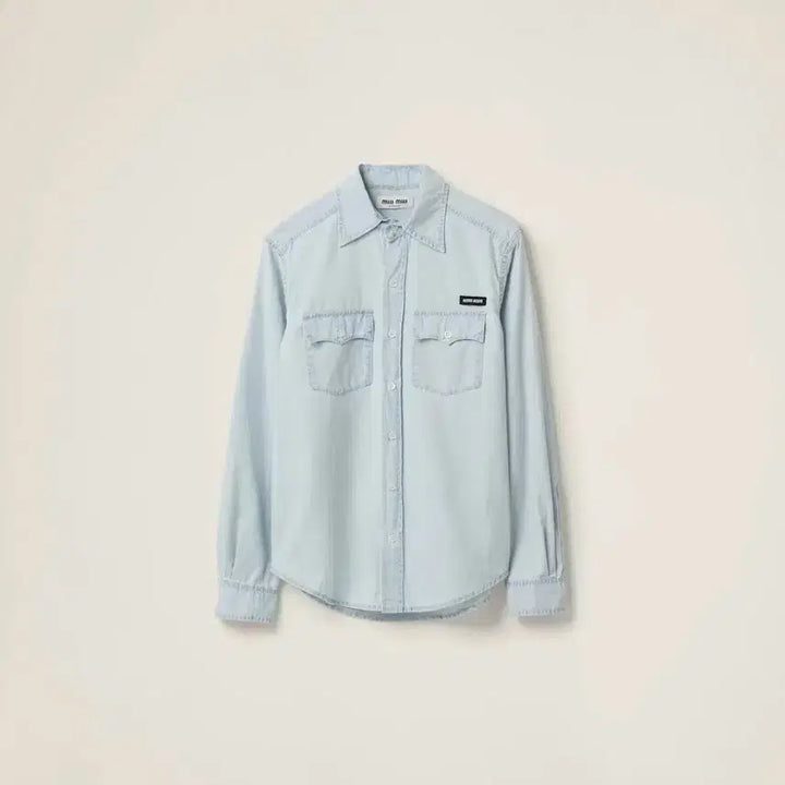 [BUNJANG] Miu Miu Chambray Shirt Size 38 / 미우미우 샴브레이 셔츠 38 사이즈