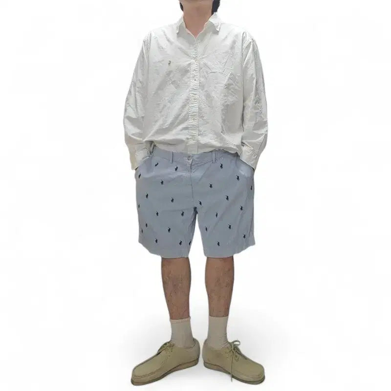 [BUNJANG] Polo Ralph Lauren Striped Shorts / 폴로 랄프로렌 쇼츠 반바지 38 M0255