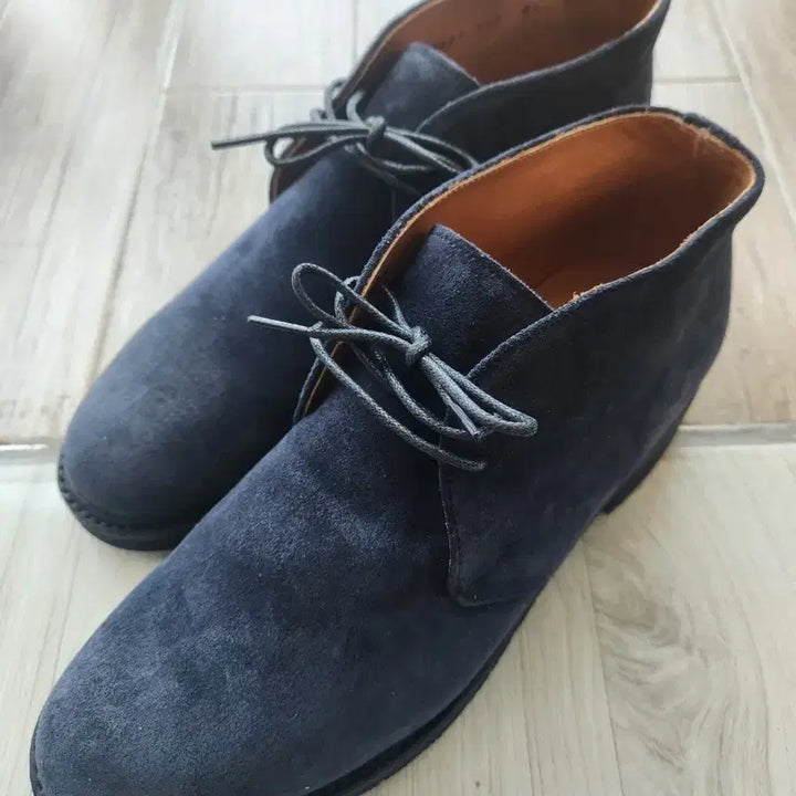[BUNJANG] Berwick 369 Suede Chukka Boots Navy (275) / 버윅 369 스웨이드 처카부츠 네이비 (275)