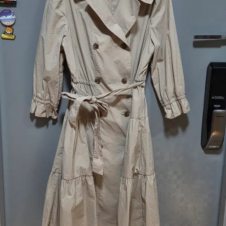 [BUNJANG] ON&amp;ON Ribbon Detail 7/10 Sleeve Midi Dress / 온앤온 원피스