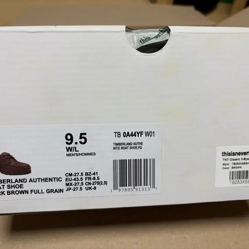 [BUNJANG] Timberland x Thisisneverthat Authentic Boat Shoes 275 - New / 팀버랜드 x 디스이즈네버댓 3 아이 어센틱 보트 슈즈 275 새상품